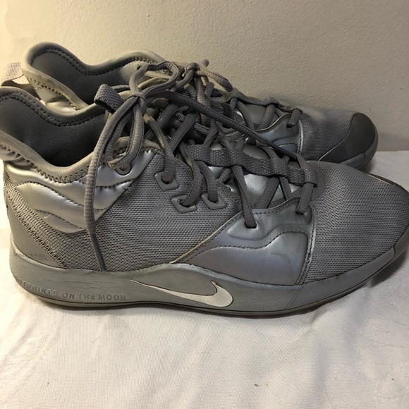 Nike Paul George NASA PG 3 50th Reflect Silver Ci8973-001 Youth Size 7y - Picture 3 of 16